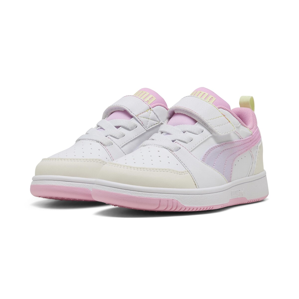 Baskets Rebound V6 Lo Come On blanc/rose, PUMA