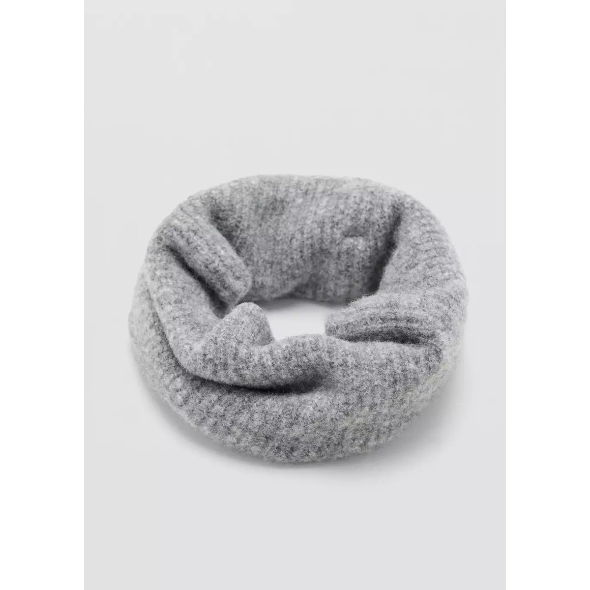 Écharpe en maille gris, MANGO KIDS