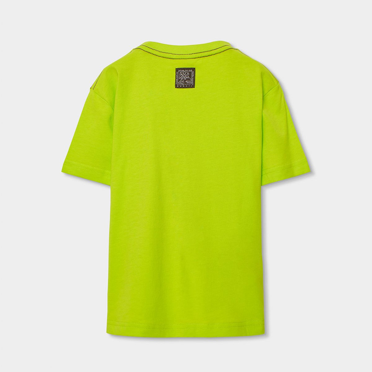 T-shirt coton imprimé tigre pour garçon vert, BOBOLI