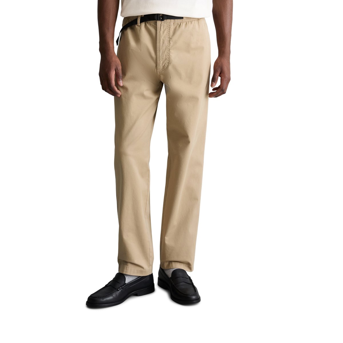 Chino modèle Sune relaxed avec ceinture intégrée beige, MARC O’POLO DENIM