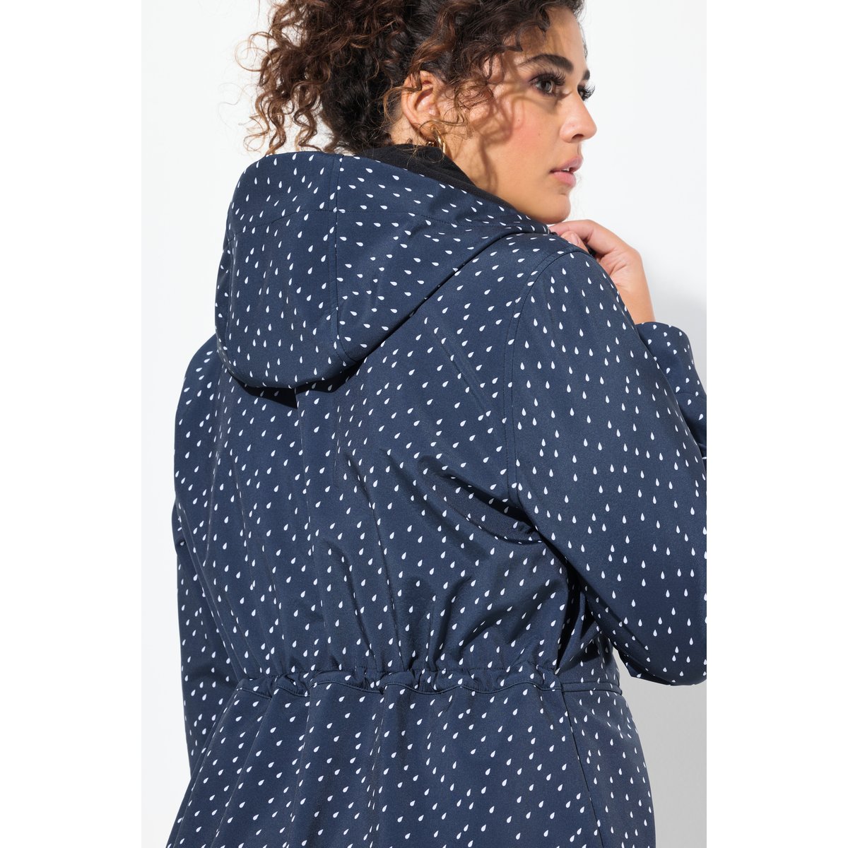 Veste longue Softshell imperméable marine, ULLA POPKEN