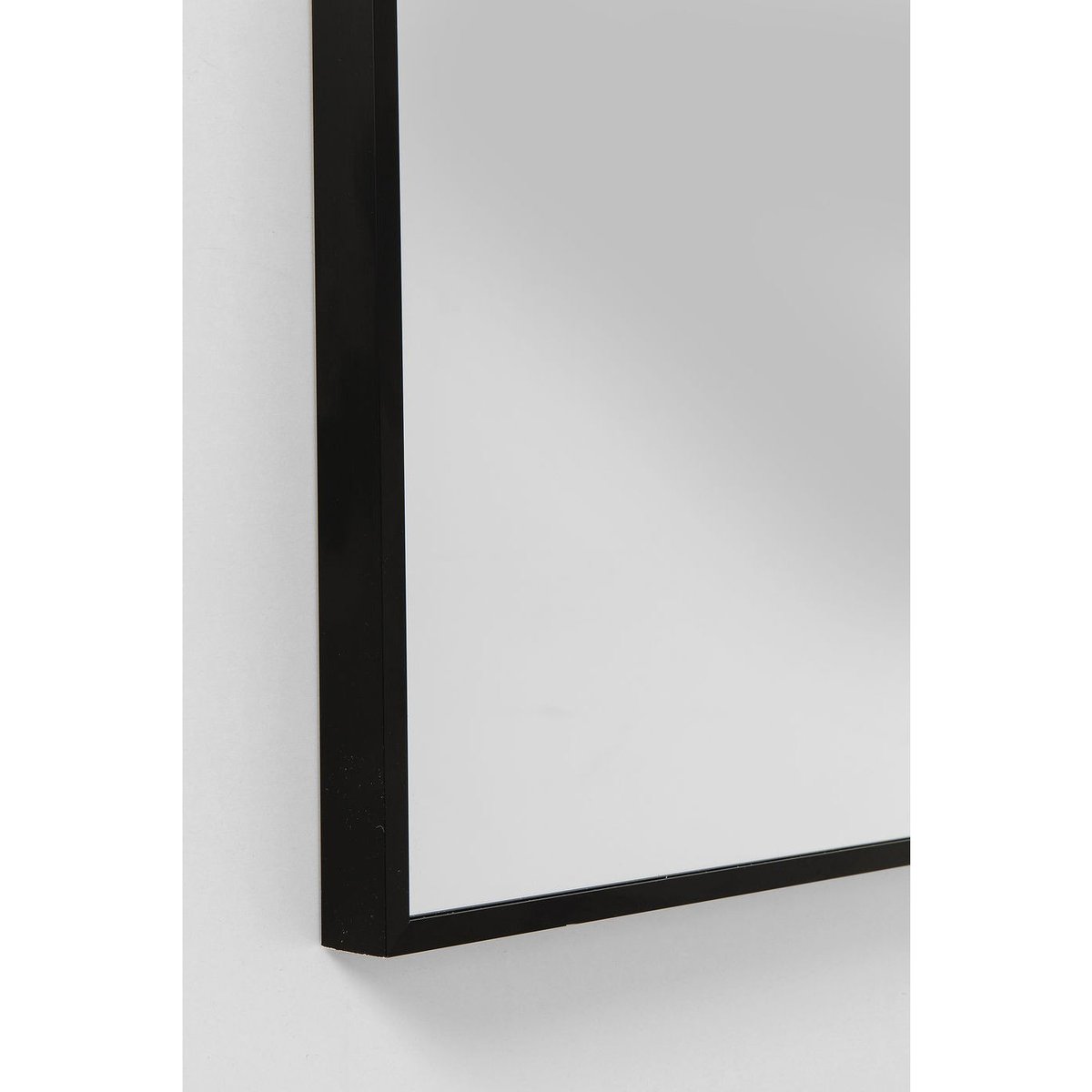 Miroir rectangle en aluminium 180x30, BELLA noir, KARE DESIGN