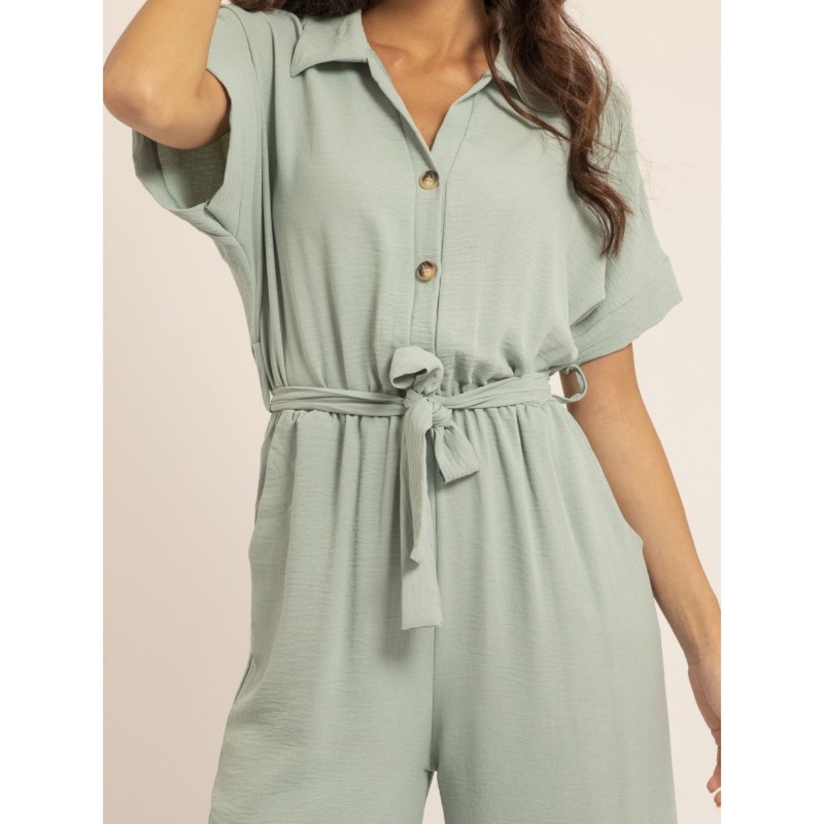 Combi Pantalon Epinalia vert, DONA LISA
