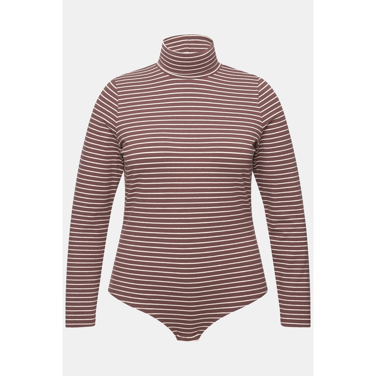 Body en jersey de coton bio taupe foncé, ULLA POPKEN