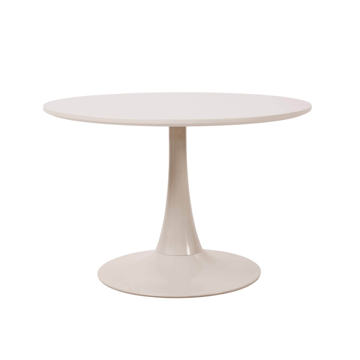 Table basse ronde Ø70 cm, FANCY crème, OVIALA