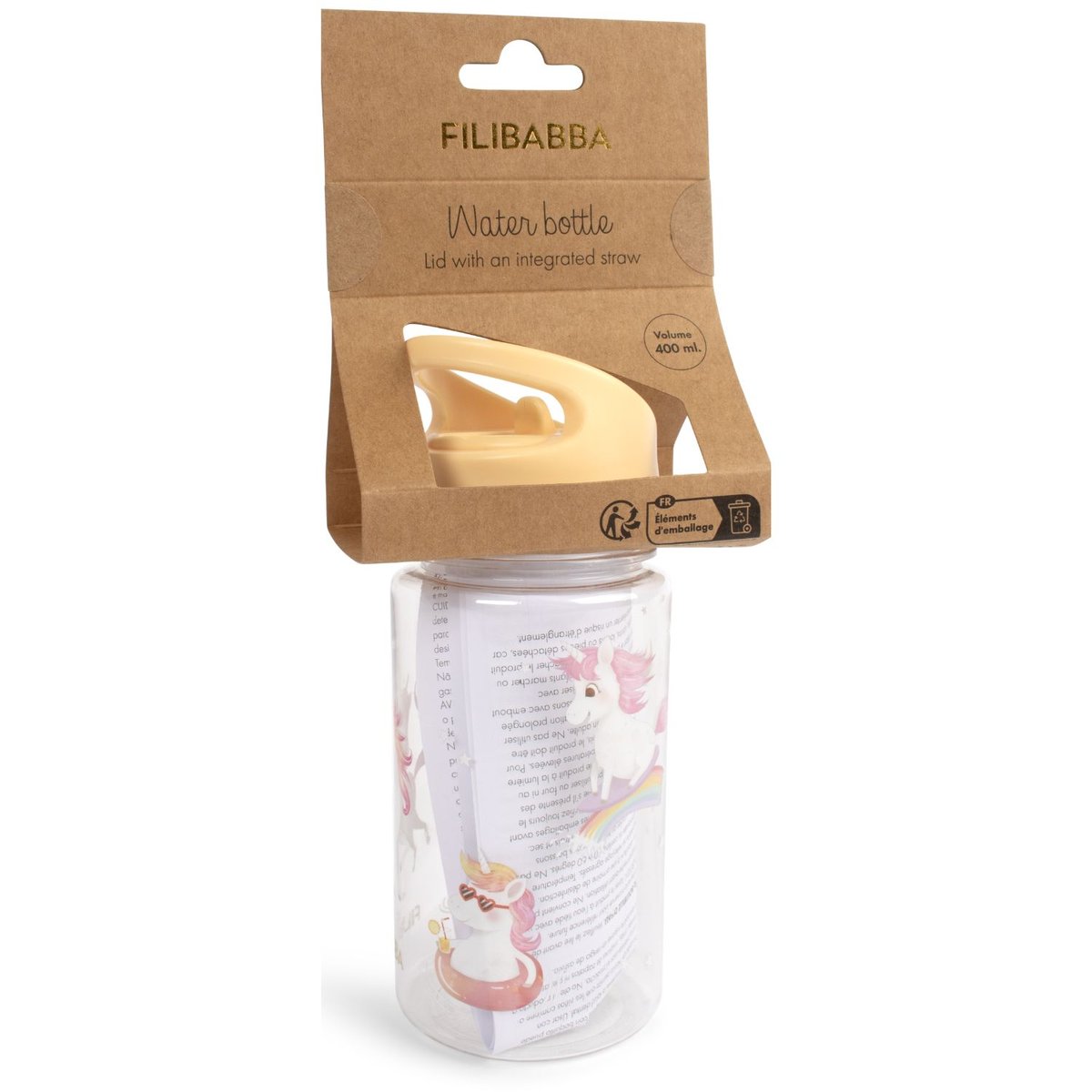 Gourde jaune, rose, blanc, FILIBABBA