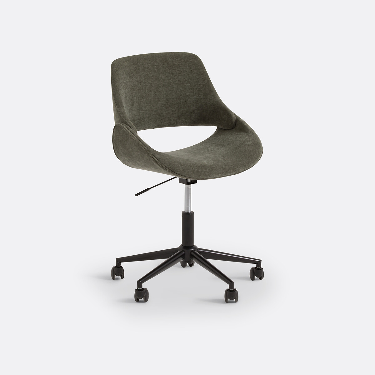 Fauteuil de bureau rotatif à roulettes, Tanaël vert eucalyptus, LA REDOUTE INTERIEURS