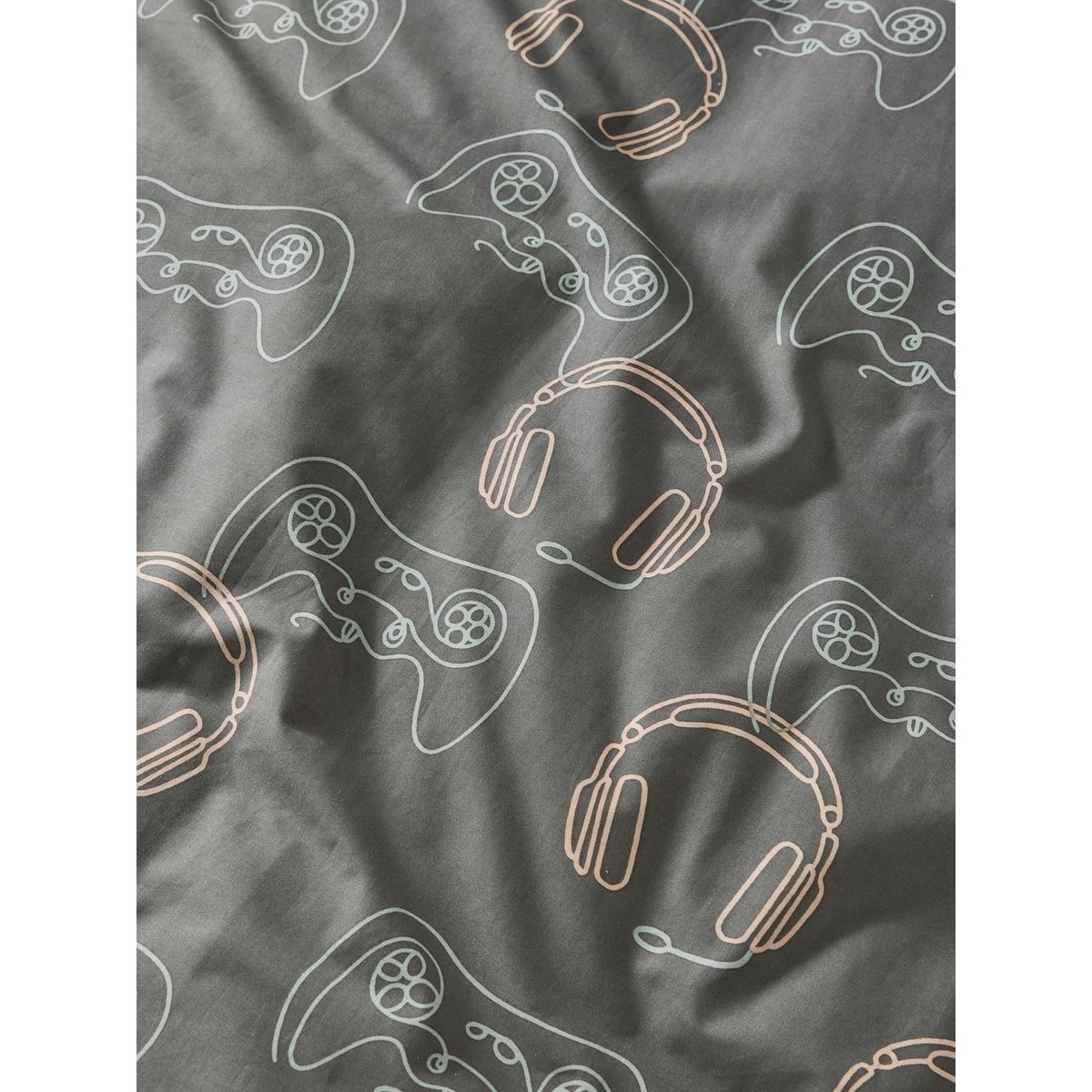 Parure de lit en coton à motif gamer joueur linéaire, NEXT