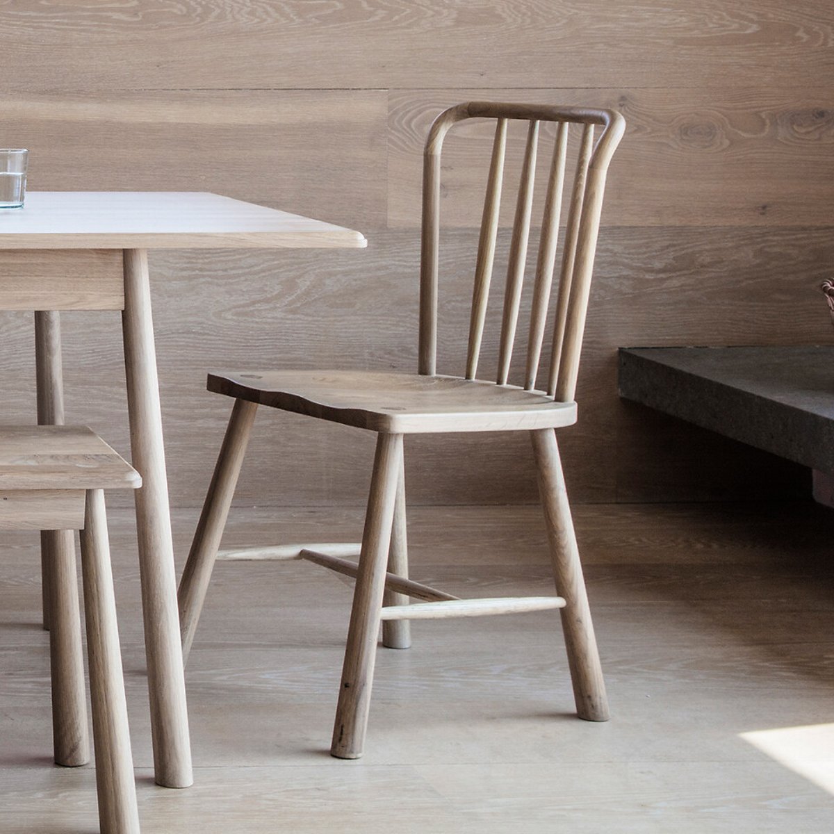 Uttara Scandi Oak Spindle Dining Chairs (Set of 2) brown , ÉDITÉ