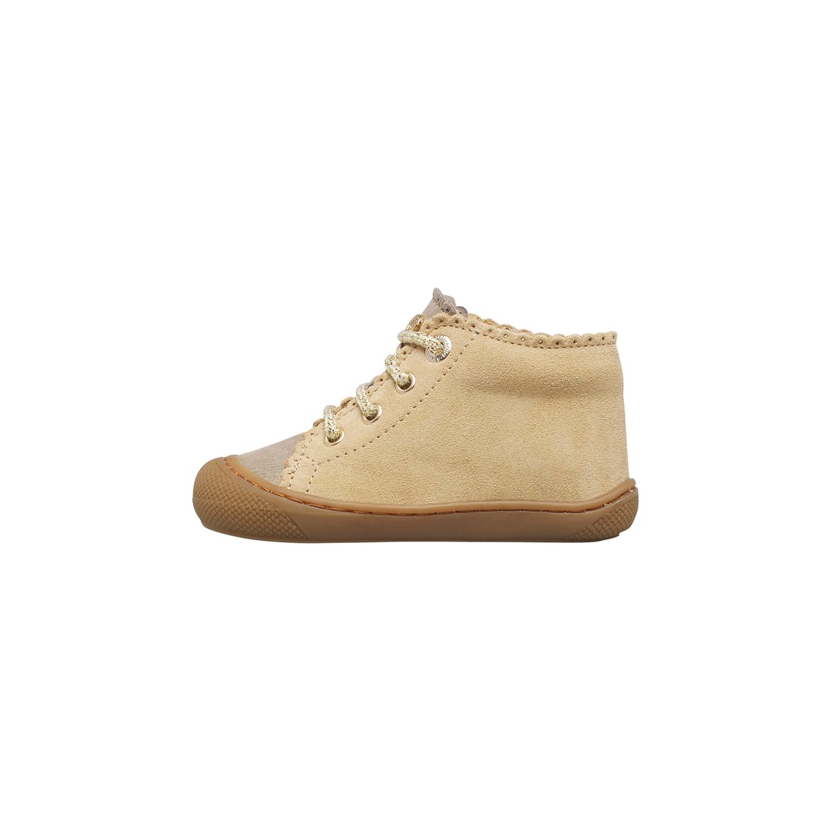 Chaussures premiers pas en suède COTTINS beige-platine, NATURINO