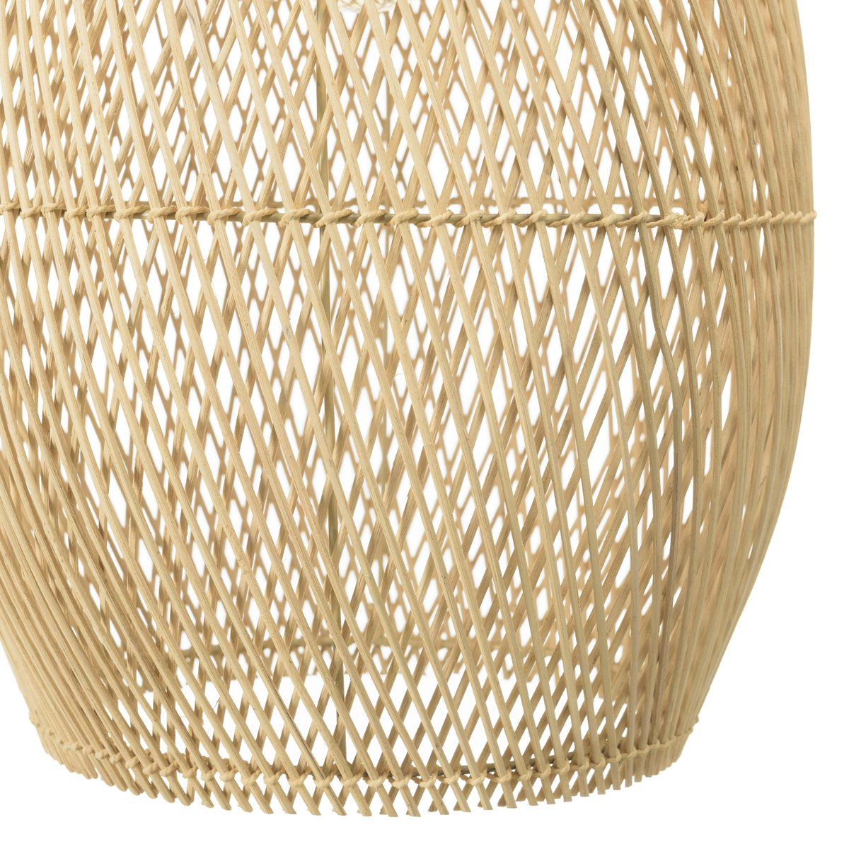Suspension goutte en rotin 35cm FOLELLI ecru, PIER IMPORT