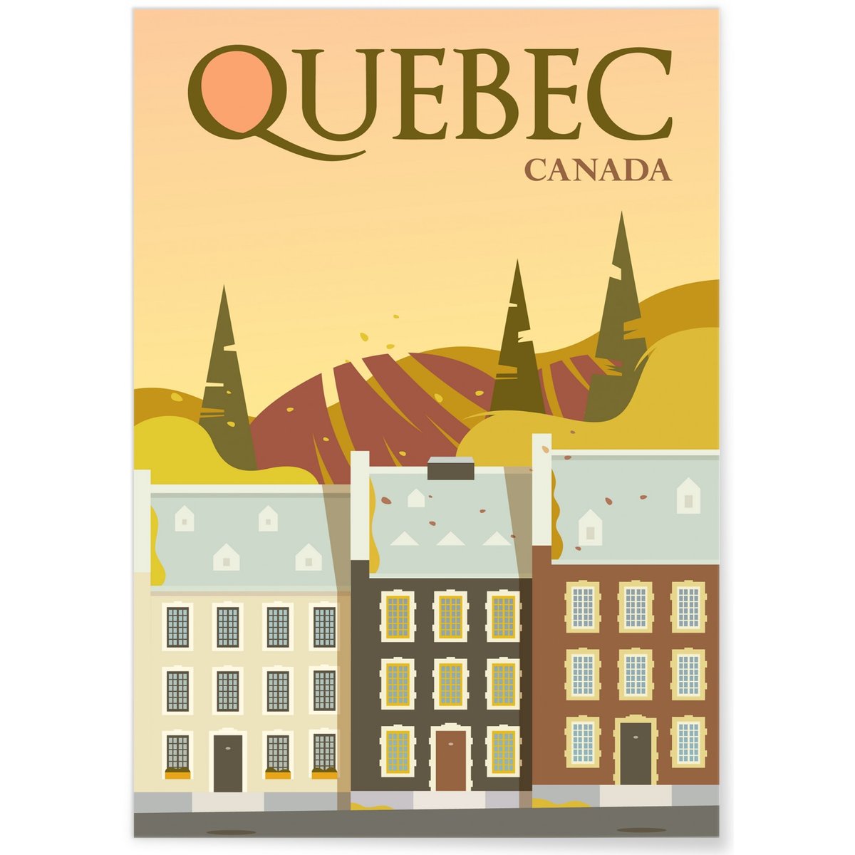 Affiche Québec blanc, L'AFFICHERIE