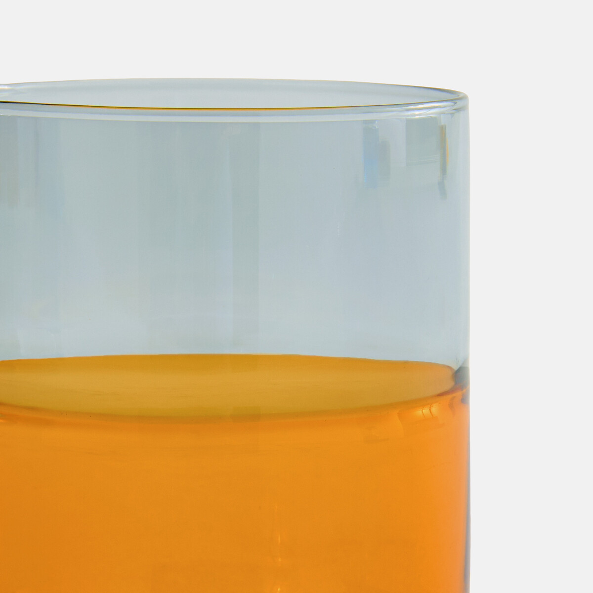 Set of 6 Bianka Two-Tone Borosilicate Glass Water Glasses amber/smoky, LA REDOUTE INTERIEURS