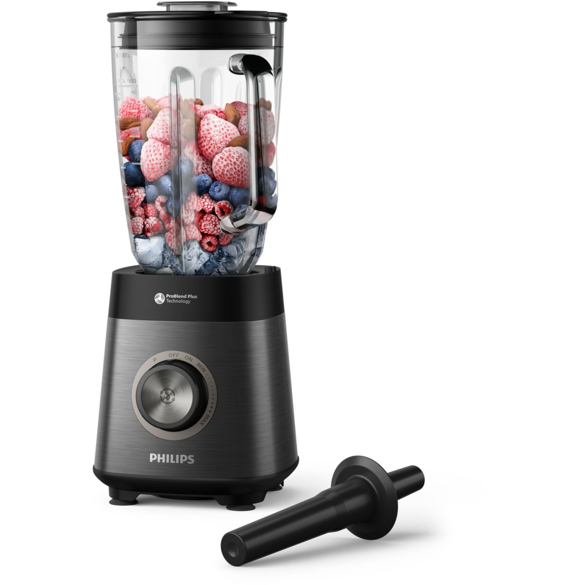 Blender HR3040/00 Blender mixeur métal Série 5000 2L, 1200W couleur unique, PHILIPS