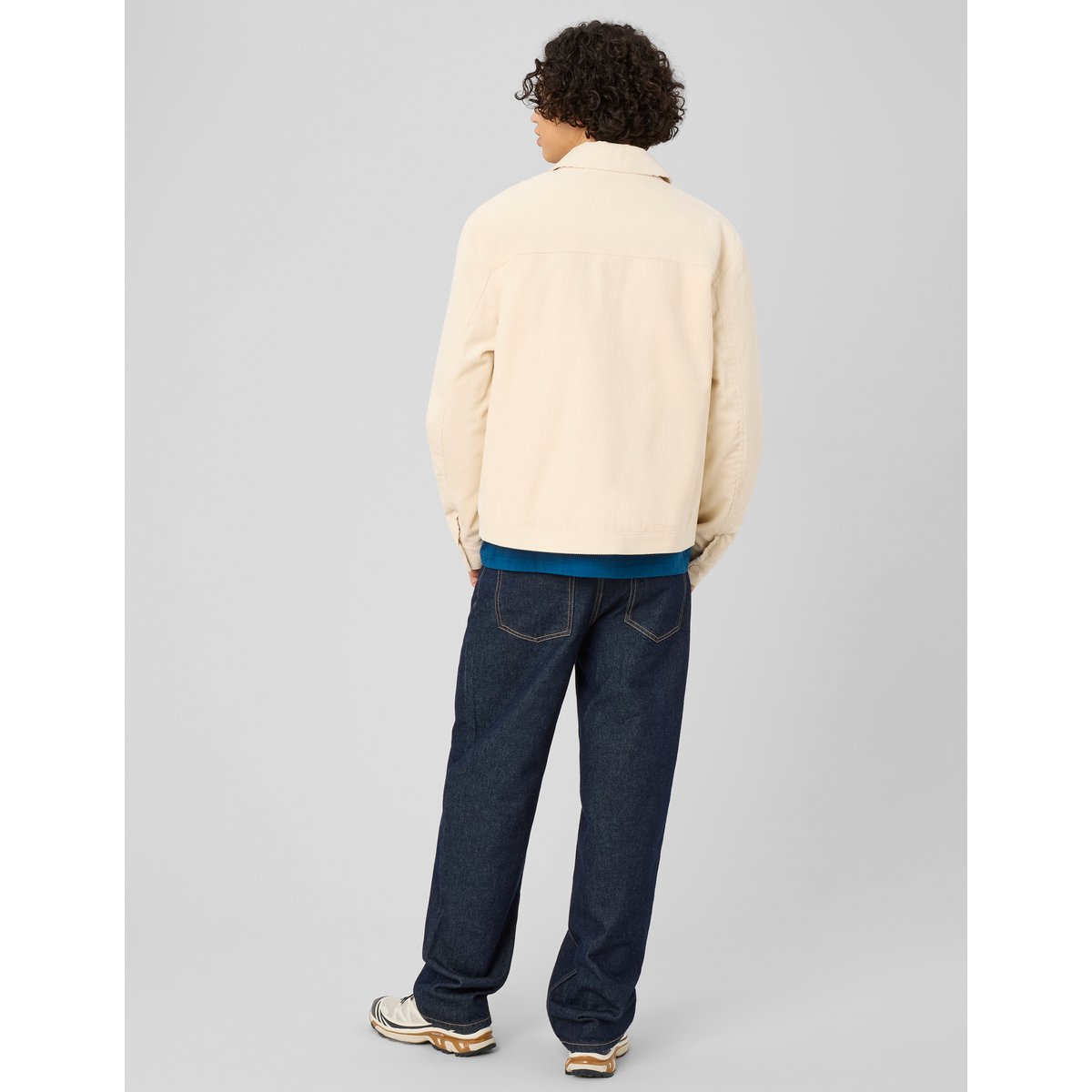 Veste velours zippée naturel, BZB