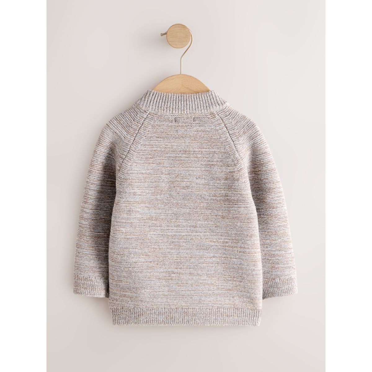 Cardigan blouson aviateur zippé torsadé naturel, NEXT