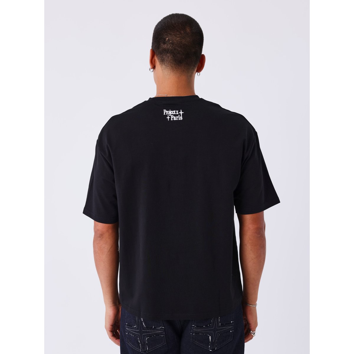 T-shirt Flower Power noir, PROJECT X