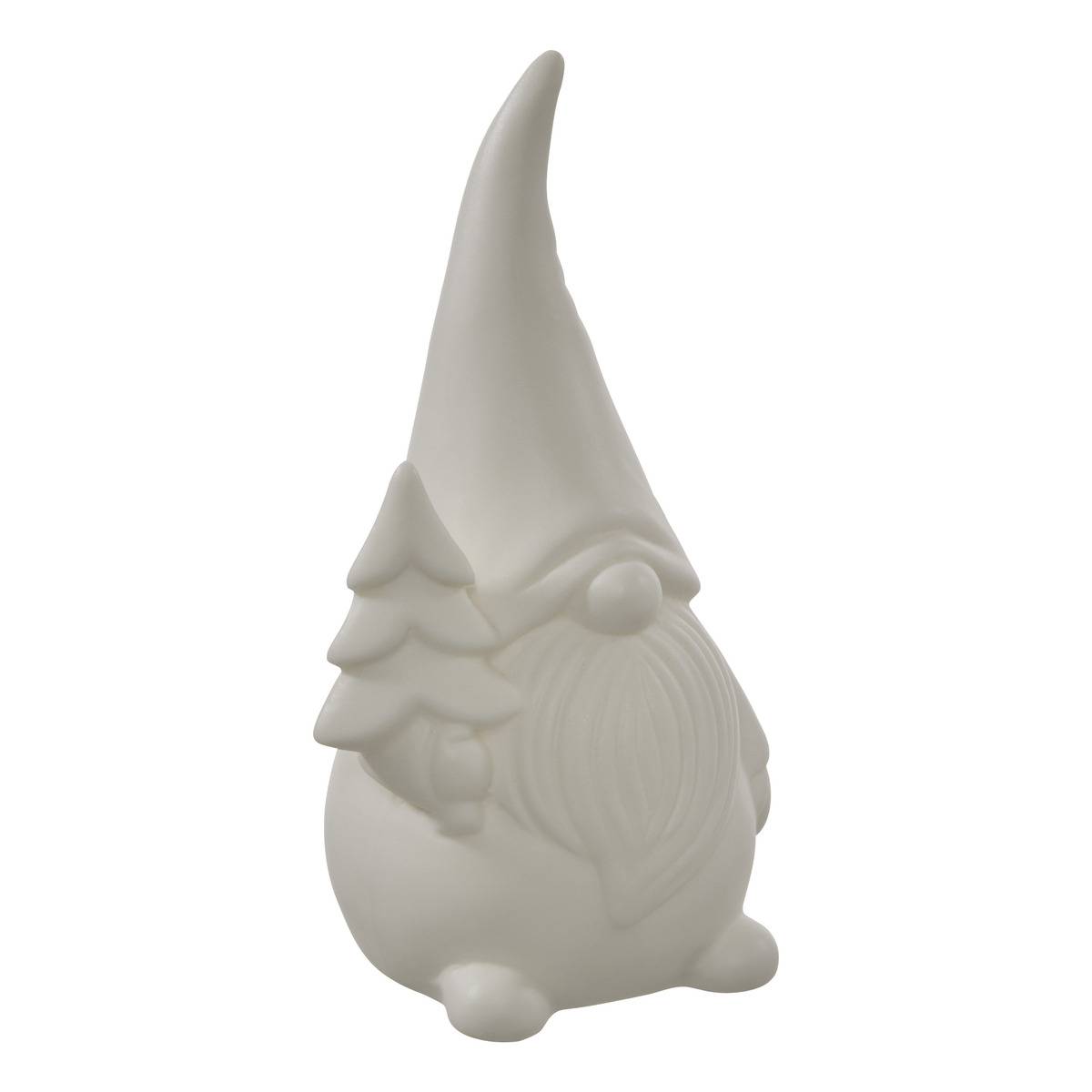 GNOME CERAMIQUE LED BLC H12 blanc, FEERIC LIGHTS & CHRISTMAS