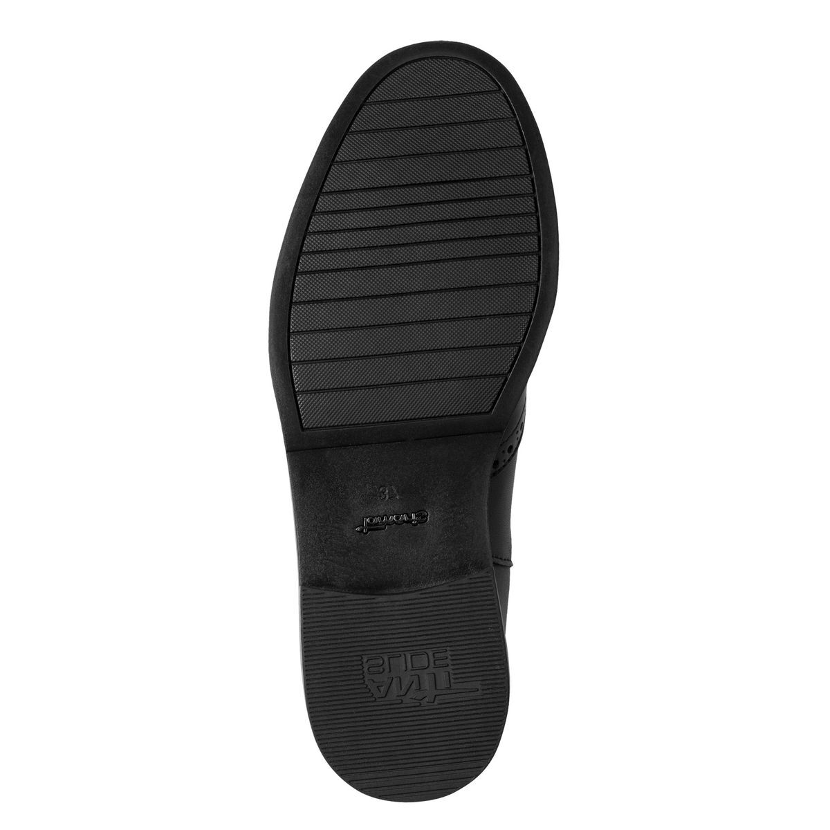 Bottines chelsea en cuir noir, TAMARIS