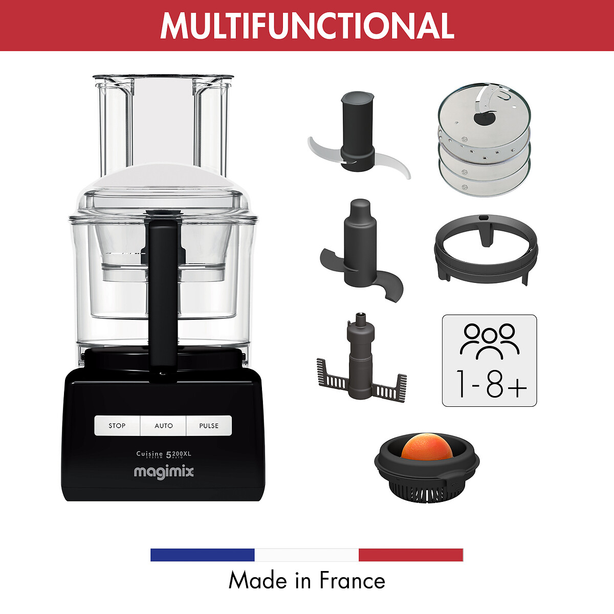 5200XL 3.6L Food Processor black, MAGIMIX