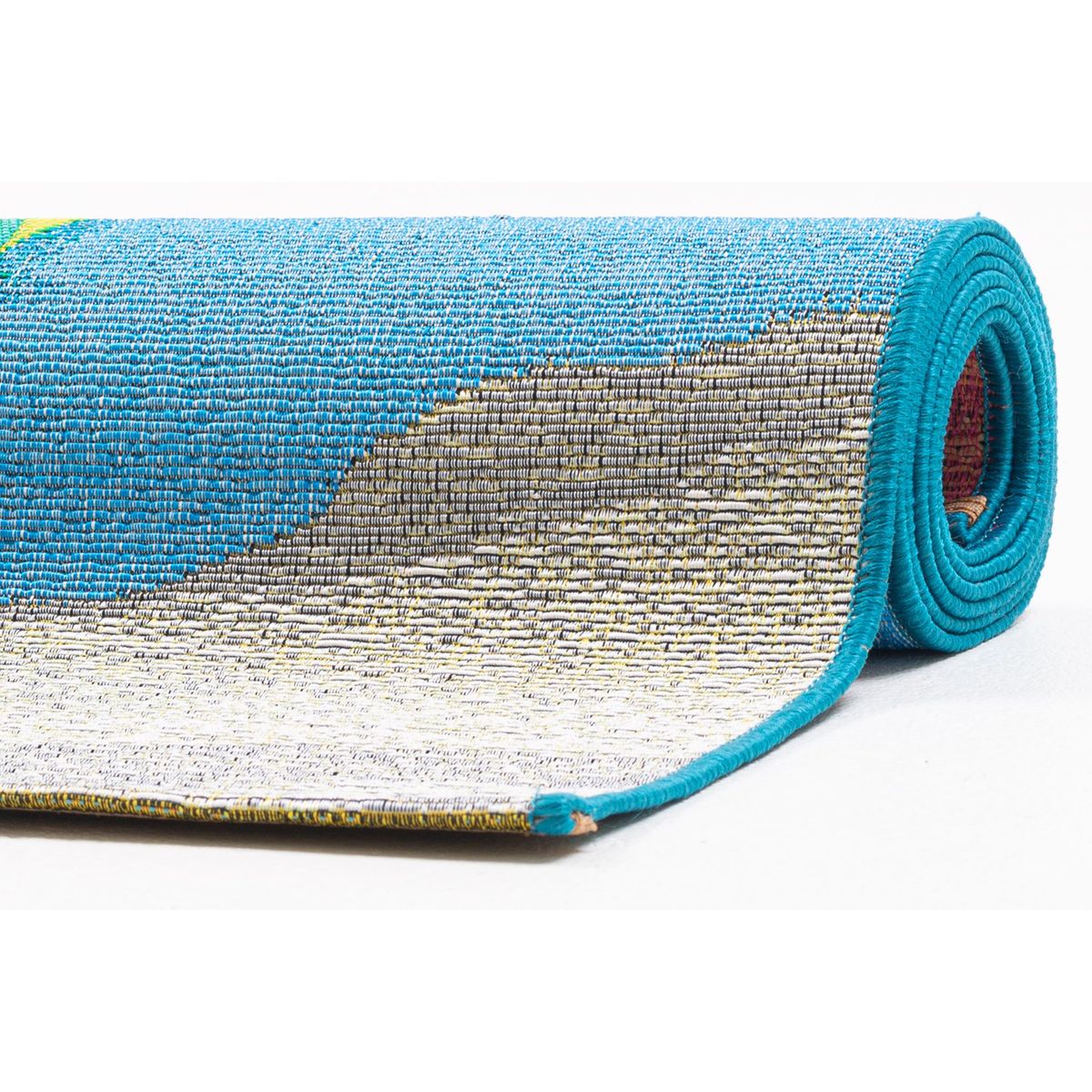 Tapis d'été pour l'intérieur et l'extérieur - RANTUM BEACH bleu multicolore, THEKO