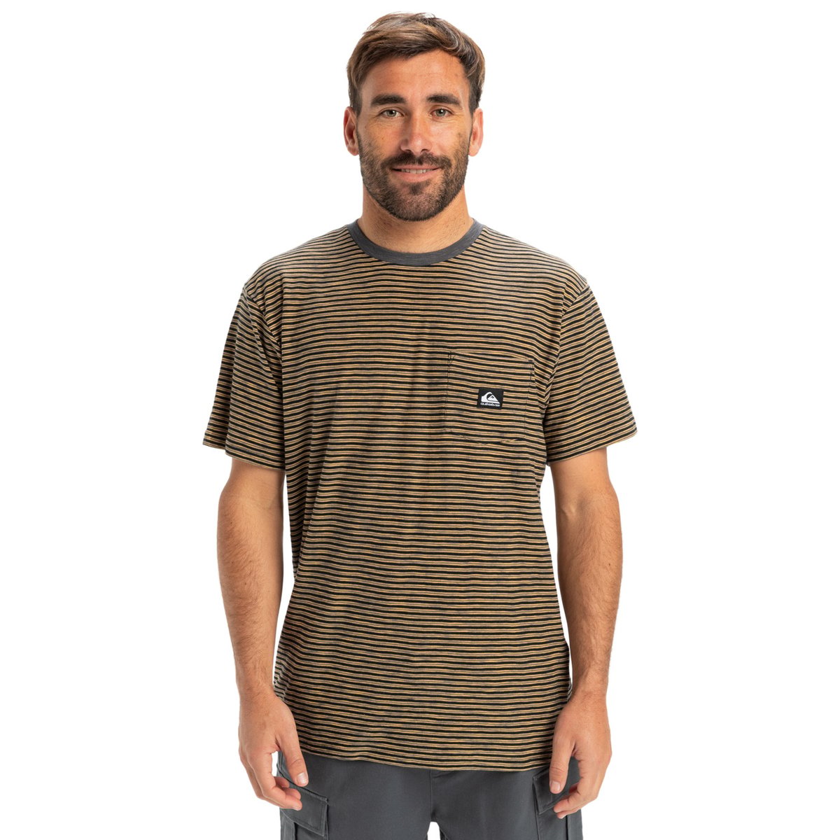 T-shirt à manches courtes KENTIN noir blackkentinstripes, QUIKSILVER