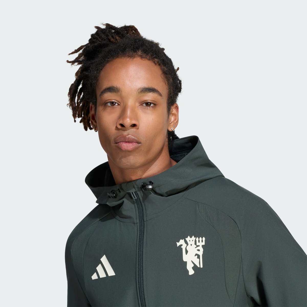 Coupe-Vent Zip Intégral Manchester United Tiro Travel Coupe-Vent Zip Intégral Manchester United Tiro Travel jungle ink, adidas Performance