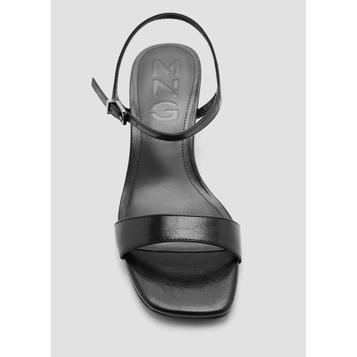 Sandales talon à brides noir, MANGO TEEN