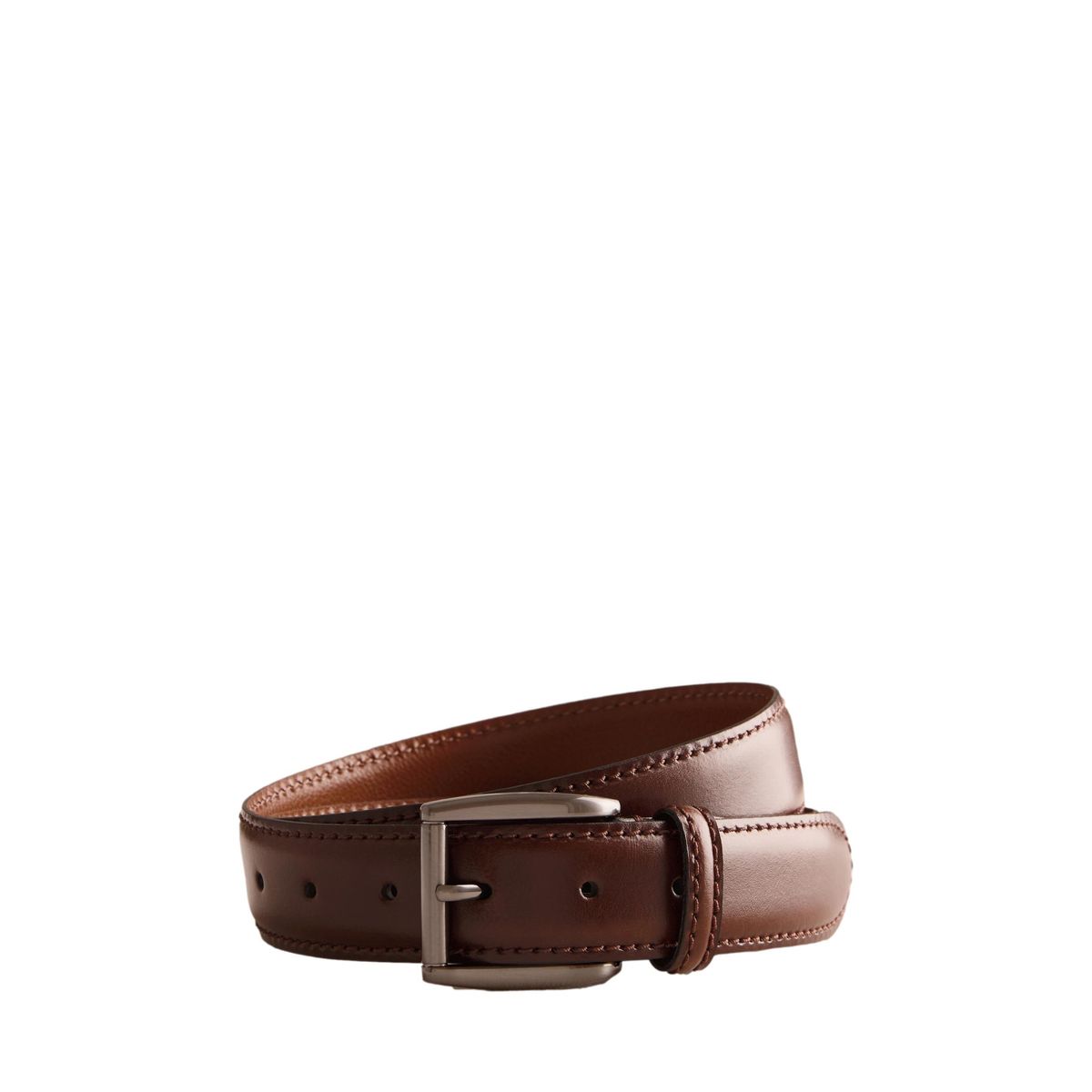 Ceinture fabriquée en italie Signature marron chocolat, NEXT