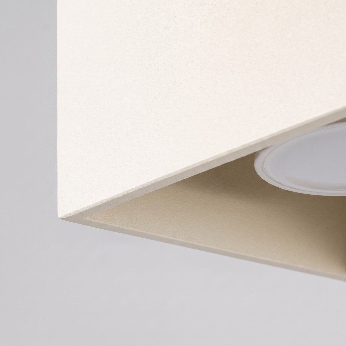 Plafonnier Aluminium Beige GU10 1 Quad beige, EDEN
