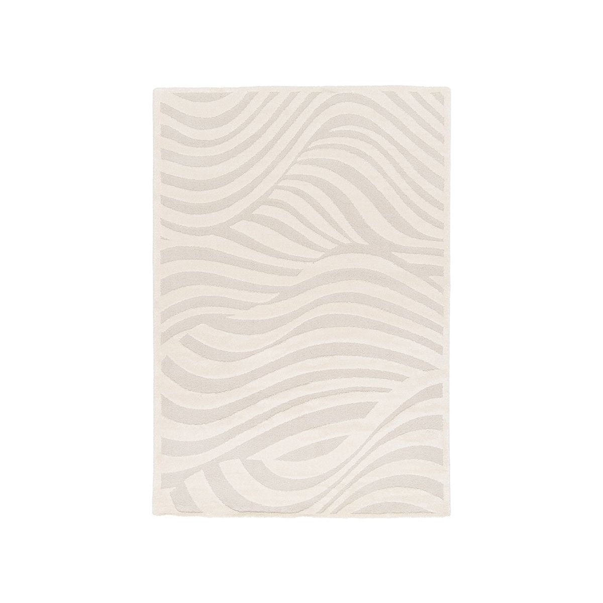 Tapis poils ras style bohème, AVALON ecru, BOBOCHIC