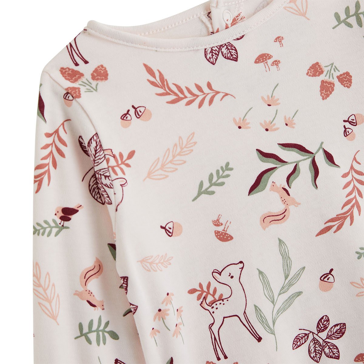 Ensemble robe bébé en velours côtelé, t-shirt et collant Evie rose, PETIT BEGUIN