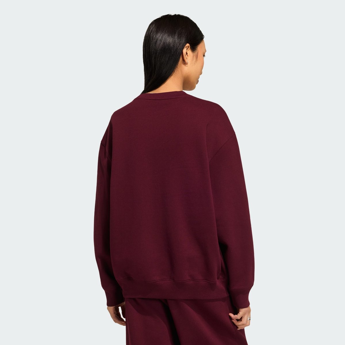 Sweat-Shirt Ras-Du-Cou Long Molleton Essentials Os Sweat-Shirt Ras-Du-Cou Long Molleton Essentials Os maroon, adidas Originals