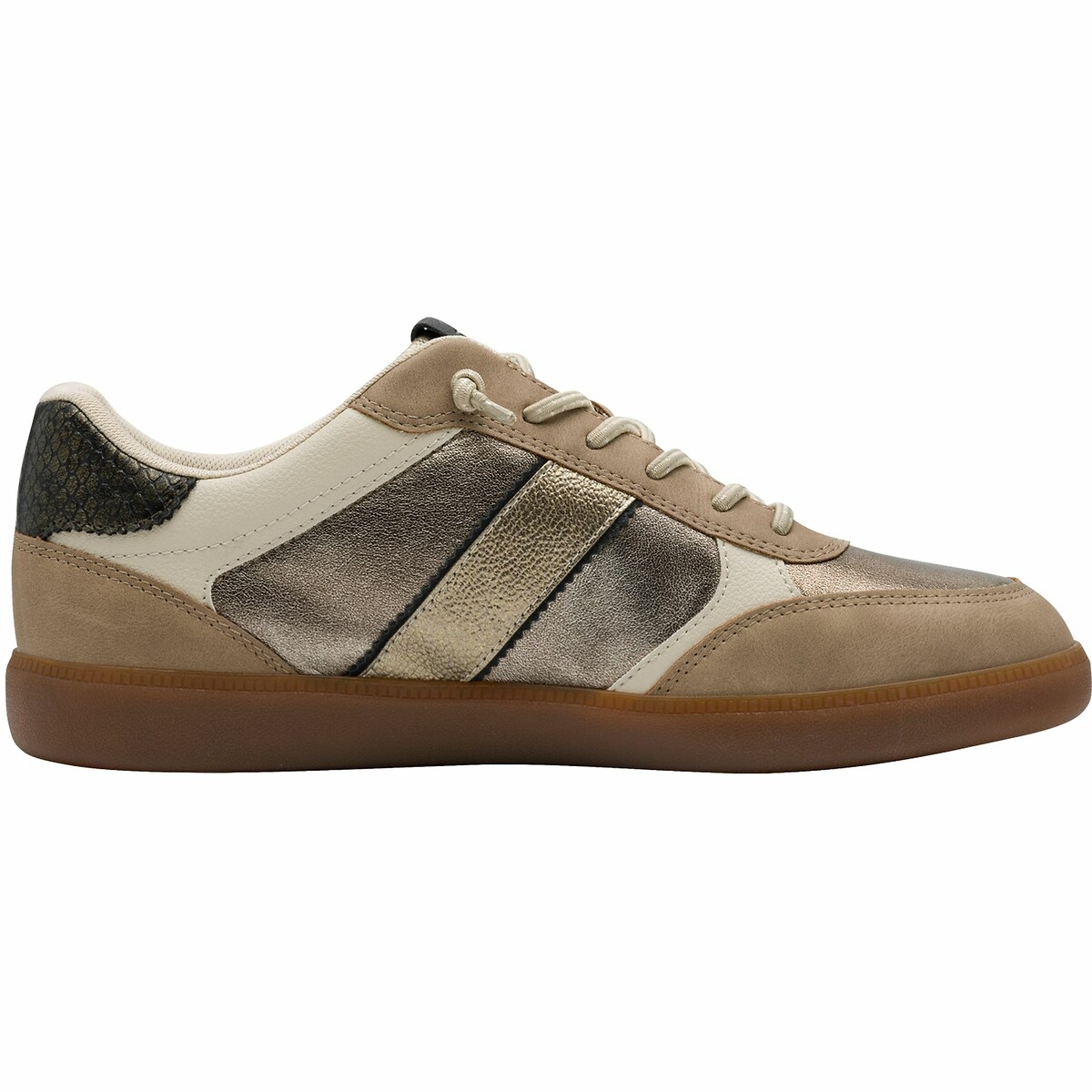 Baskets beige/doré, TAMARIS