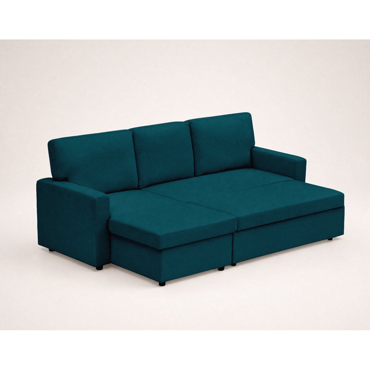 Canapé d’angle réversible convertible 4pl, MEIYA bleu, BEST MOBILIER