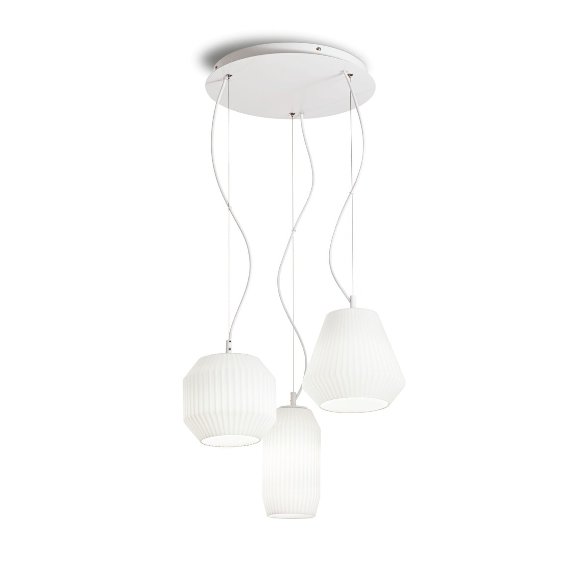Suspension ORIGAMI blanc, IDEAL LUX