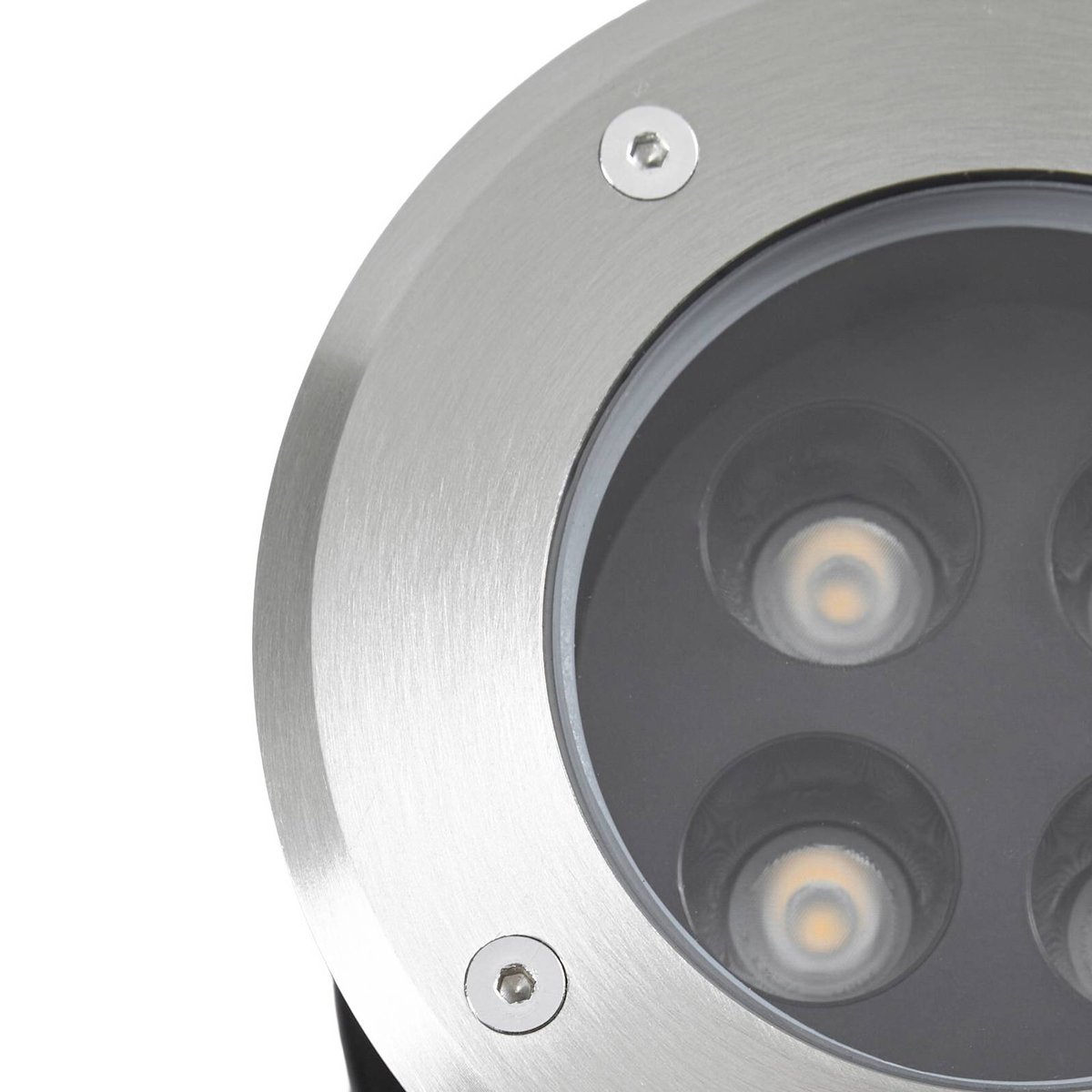 Spots encastrables dans le sol en inoxLED nickel, transparent, ARCCHIO
