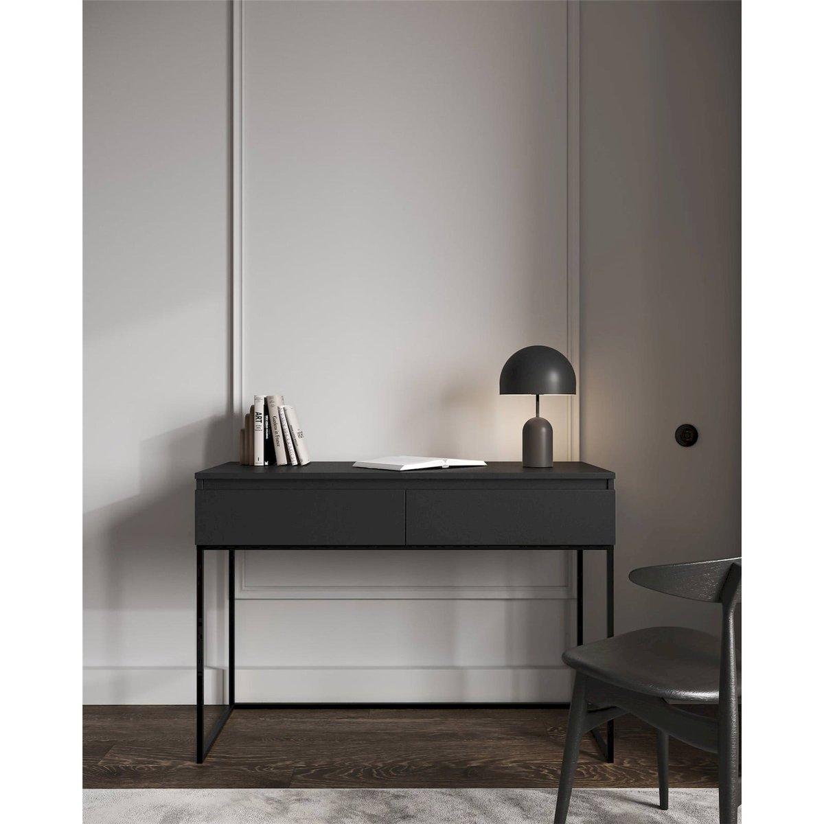 Bureau coiffeuse collection BEMMI noir, RECOLLECTION
