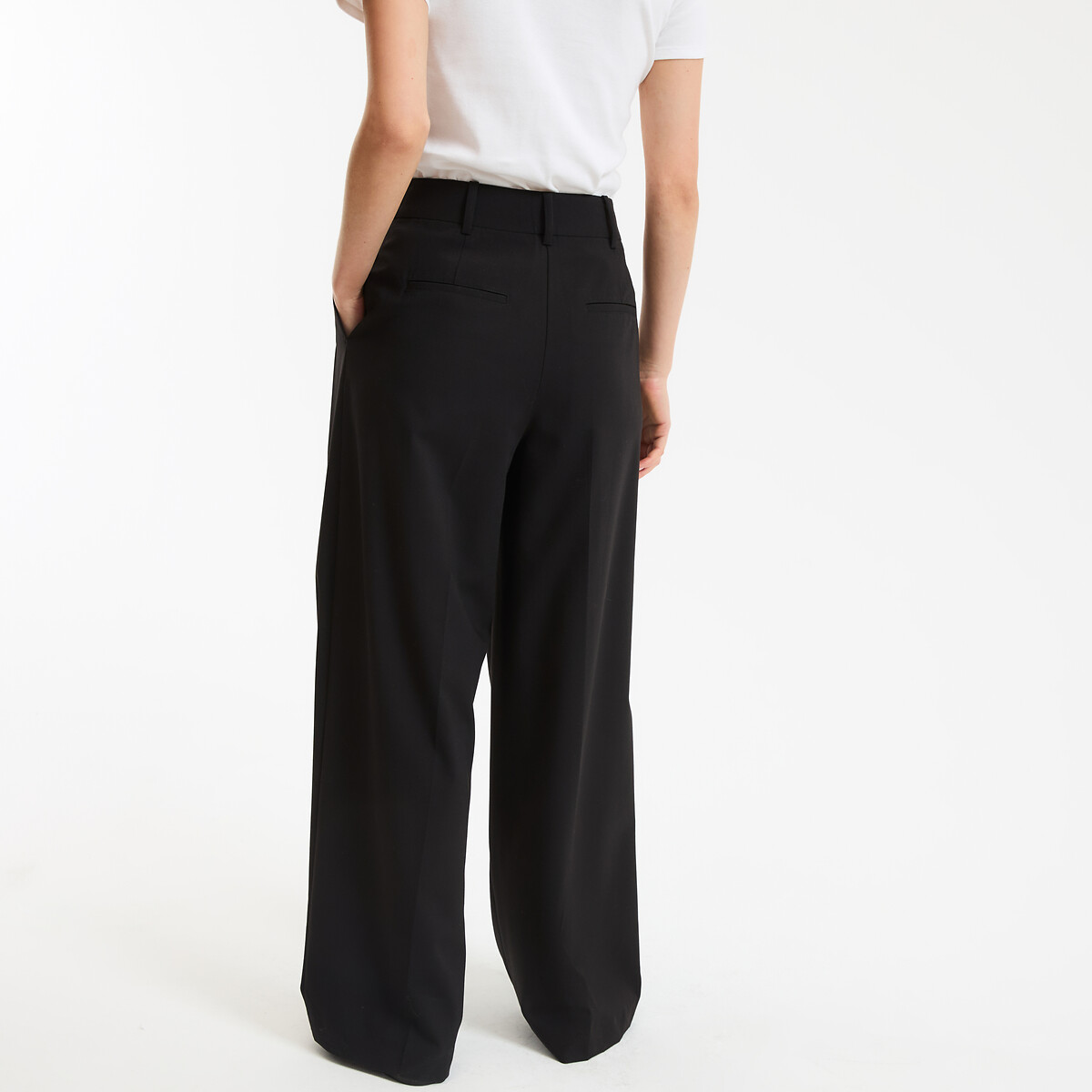 Pantalon large à pinces noir, LA REDOUTE COLLECTIONS