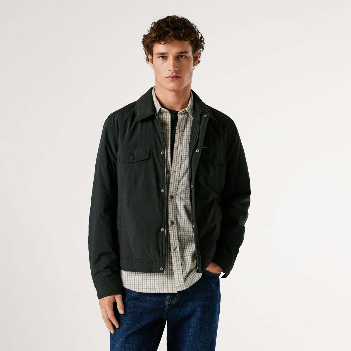 Veste Avec Col Chemise noir, PEPE JEANS