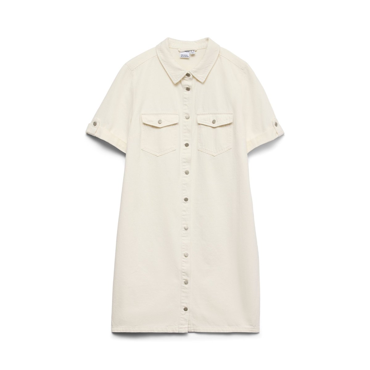 Robe En Denim cloud dancer 1, VERO MODA