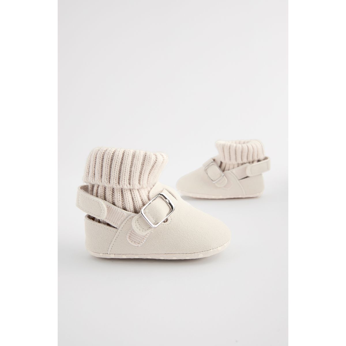 Bottines style sabots bébé coupe classique naturel, NEXT
