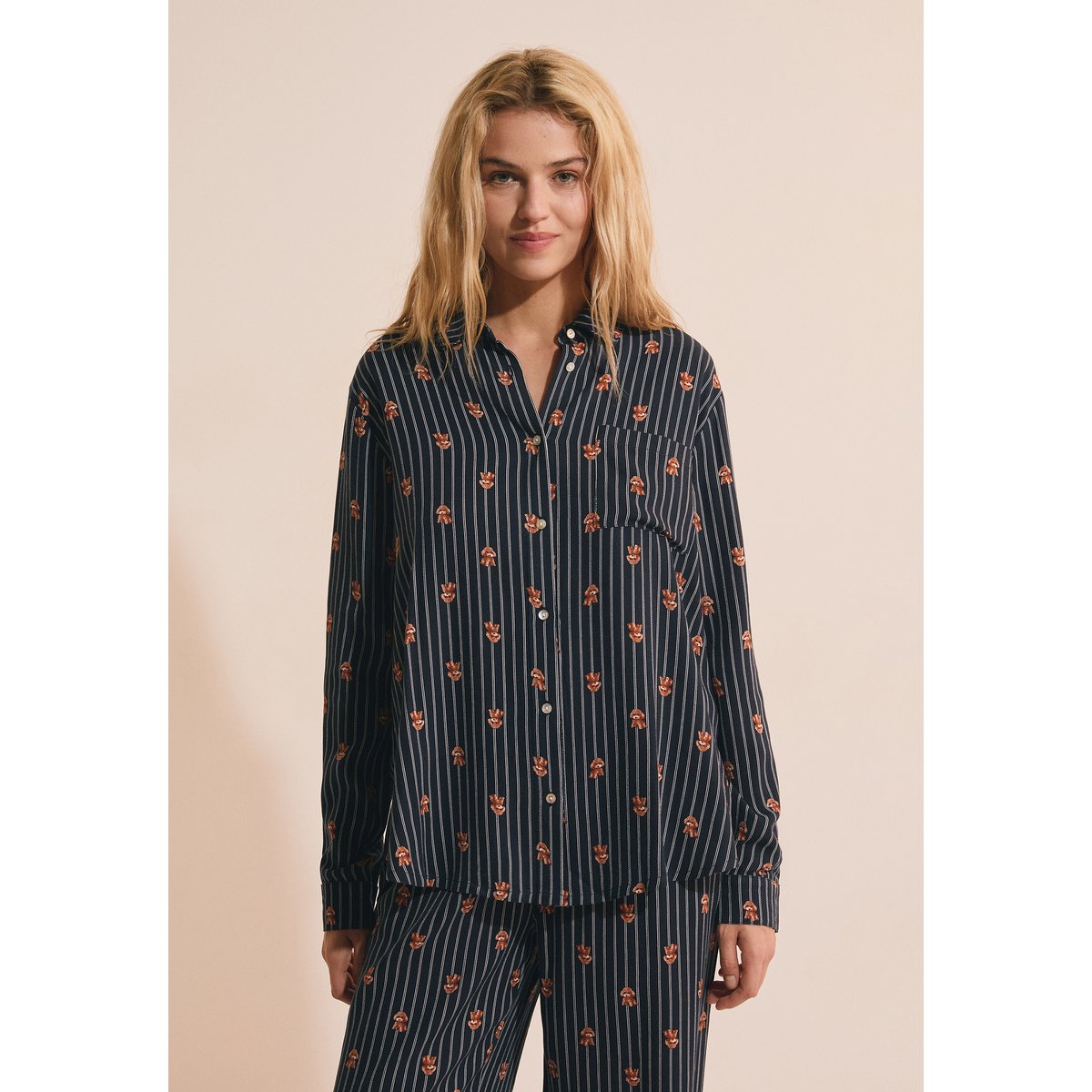 ETAM CHEMISE ROBY - CHEMISE ML encre, ETAM