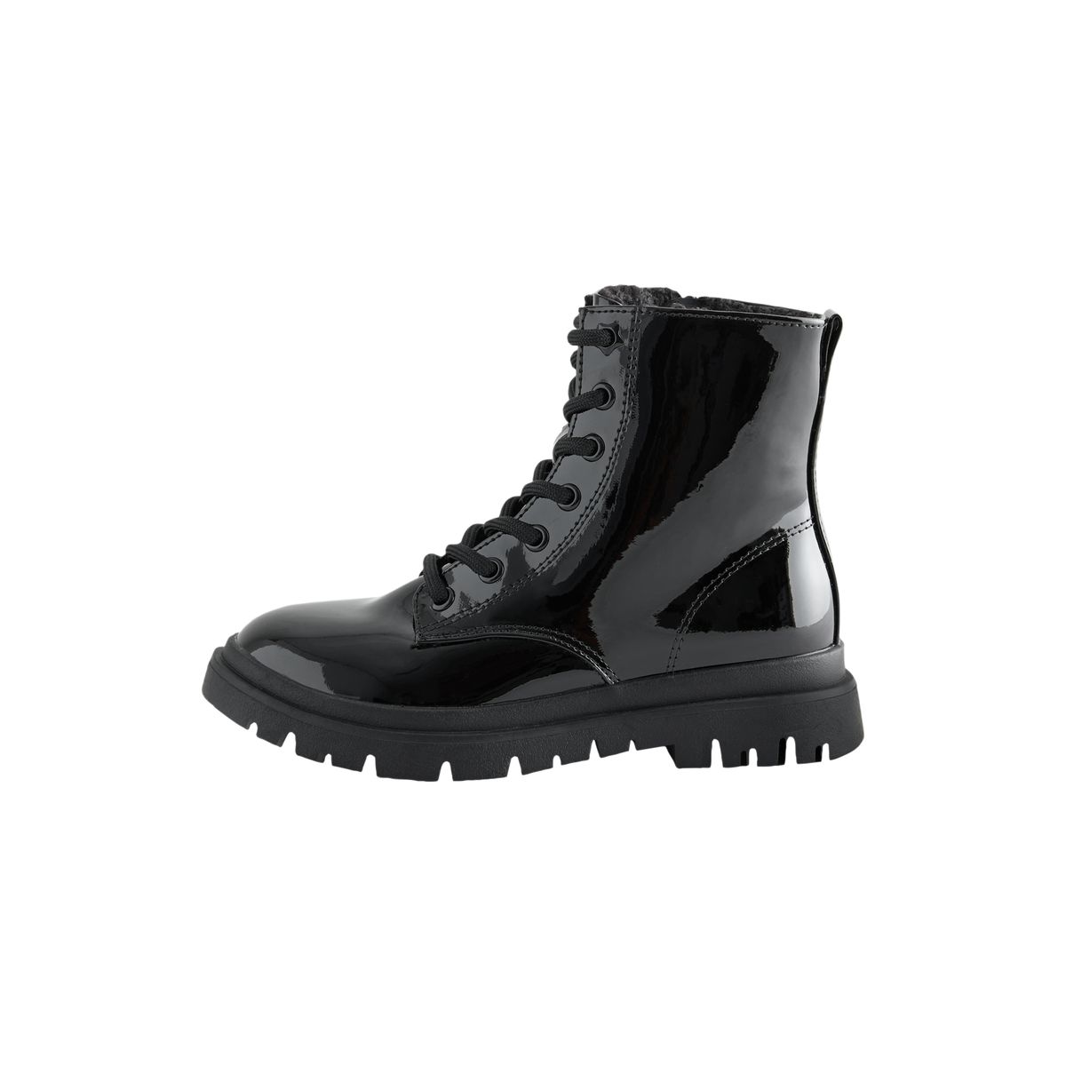 Bottines à lacets et doublure chaude noir, NEXT