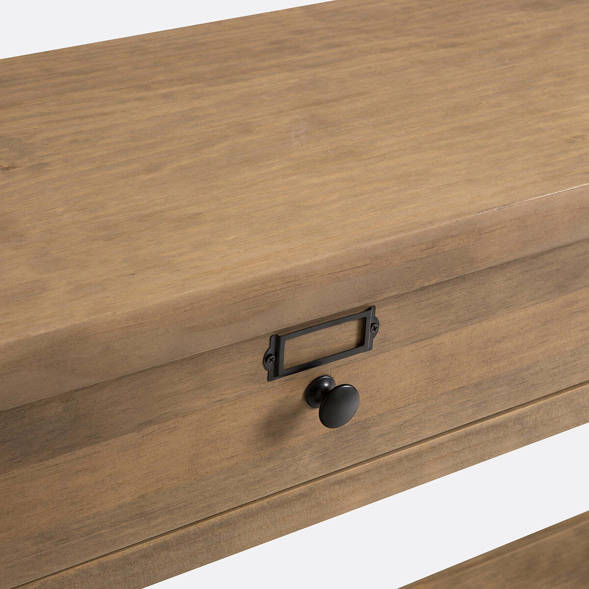 Console pin massif, Lunja ciré naturel, LA REDOUTE INTERIEURS