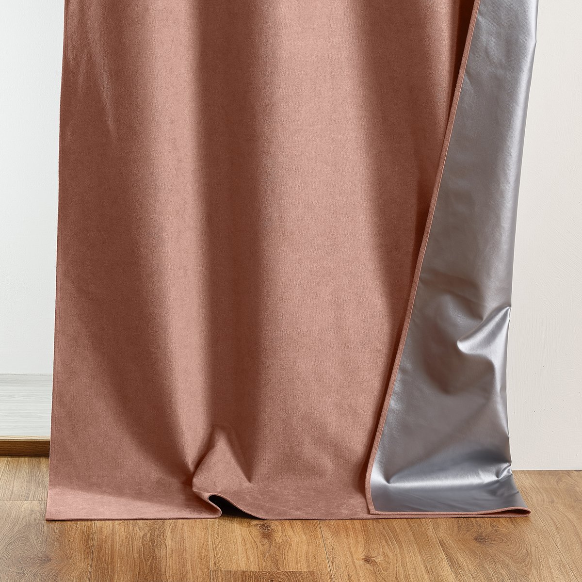 Rideau été occultant thermique anti chaleur KLIMA - QABANE rose, HOME MAISON