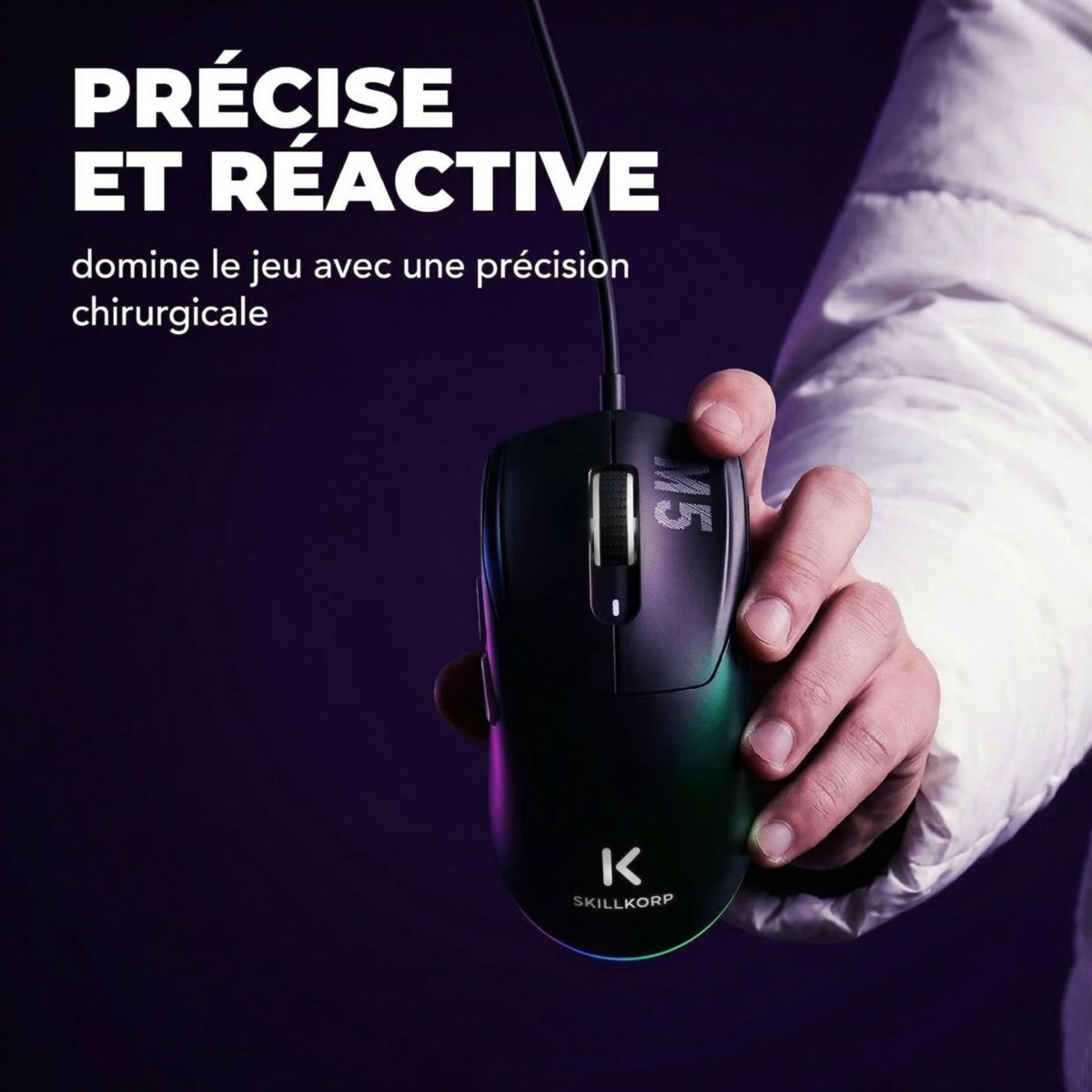 Souris Gamer Filaire M5 V2 FILAIRE Access couleur unique, SKILLKORP