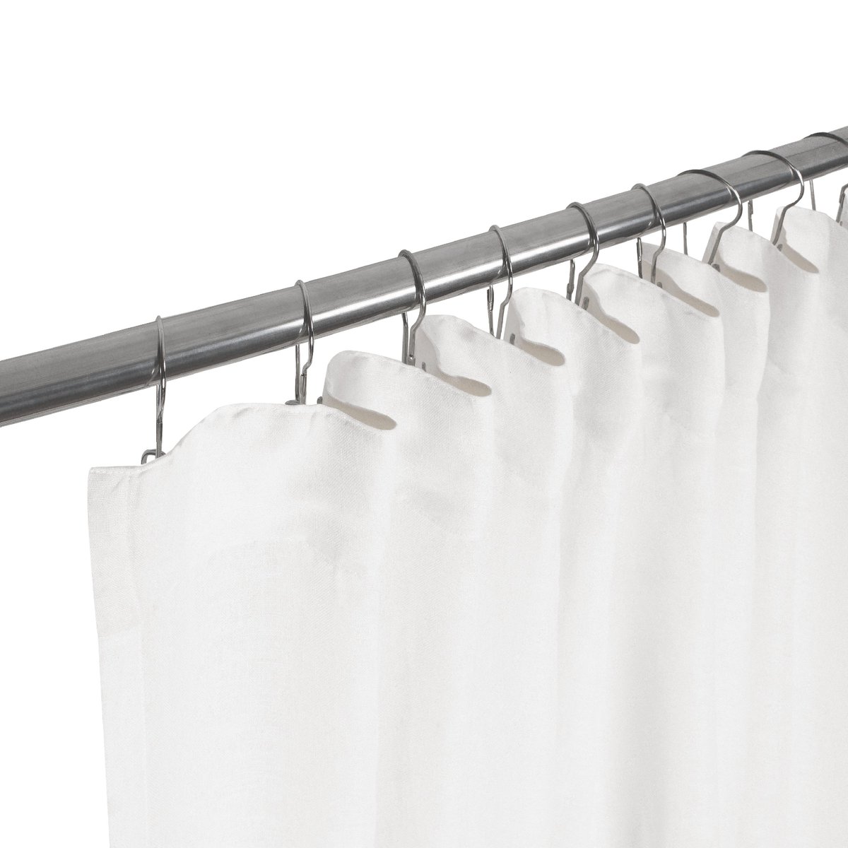 Voilage en coton et lin, ELARA blanc, INSPIRE