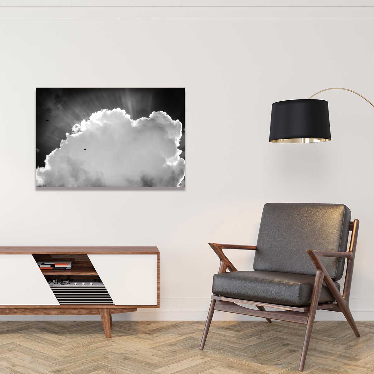 Tableau Affiche illustration graphique cathodique tableau alu dibond, HEXOA