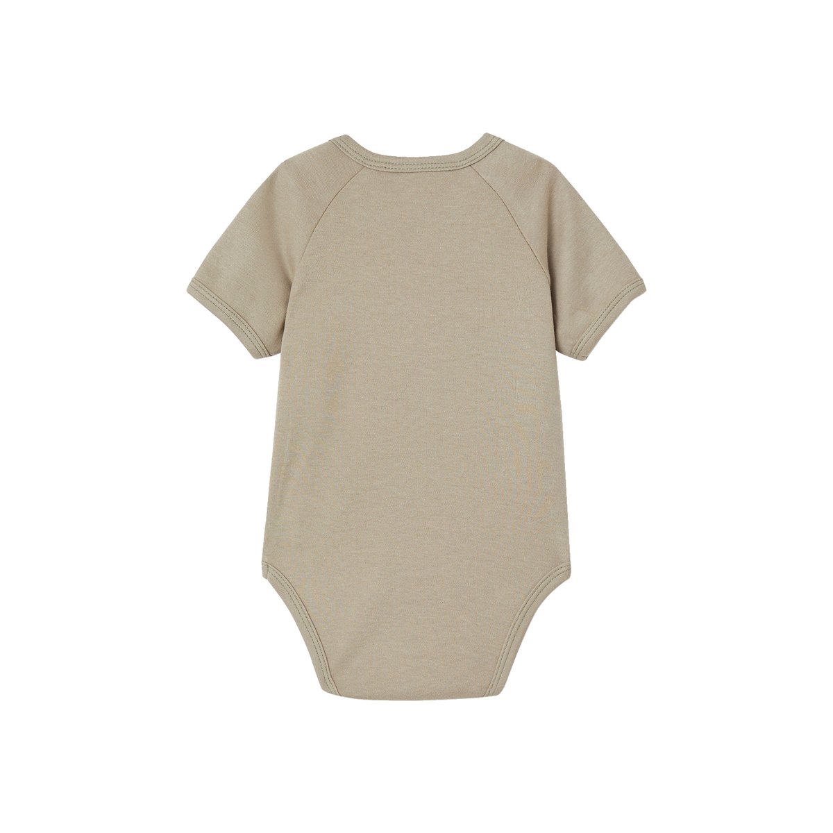 Lot de 7 bodies manches courtes ouverture naissance BASICS multicolore, VERTBAUDET